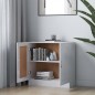 vidaXL Armario de libros contrachapada blanco brillo 82,5x30,5x80 cm vidaXL Armario de libros contrachapada blanco brillo 82,5x30,5x80 cm