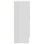 vidaXL Armario de libros contrachapada blanco brillo 82,5x30,5x80 cm vidaXL Armario de libros contrachapada blanco brillo 82,5x30,5x80 cm