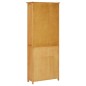 vidaXL Estantería con 2 puertas de madera maciza de roble 70x30x180 cm vidaXL Estantería con 2 puertas de madera maciza de roble 70x30x180 cm