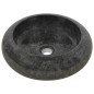vidaXL Lavabo de mármol negro 40x12 cm
