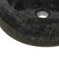 vidaXL Lavabo de mármol negro 40x12 cm