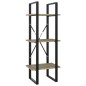 vidaXL Estantería de 3 niveles contrachapada roble Sonoma 40x30x105 cm vidaXL Estantería de 3 niveles contrachapada roble Sonoma 40x30x105 cm