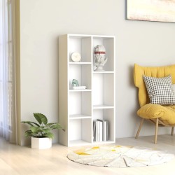 vidaXL Estantería librería madera contrachapada blanco 50x25x106 cm