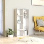 vidaXL Estantería librería madera contrachapada blanco 50x25x106 cm vidaXL Estantería librería madera contrachapada blanco 50x25x106 cm