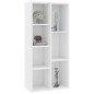 vidaXL Estantería librería madera contrachapada blanco 50x25x106 cm vidaXL Estantería librería madera contrachapada blanco 50x25x106 cm