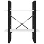 vidaXL Estantería de 2 niveles madera contrachapada blanco 60x30x70 cm vidaXL Estantería de 2 niveles madera contrachapada blanco 60x30x70 cm