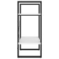 vidaXL Estantería de 2 niveles madera contrachapada blanco 60x30x70 cm vidaXL Estantería de 2 niveles madera contrachapada blanco 60x30x70 cm