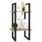 vidaXL Estantería de 2 niveles contrachapada roble Sonoma 40x30x70 cm vidaXL Estantería de 2 niveles contrachapada roble Sonoma 40x30x70 cm