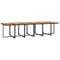 vidaXL Juego comedor jardín 17 pzas con cojines ratán sintético negro vidaXL Juego comedor jardín 17 pzas con cojines ratán sintético negro