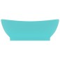 vidaXL Lavabo lujoso con rebosadero cerámica verde claro 58,5x39cm vidaXL Lavabo lujoso con rebosadero cerámica verde claro 58,5x39cm