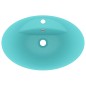 vidaXL Lavabo lujoso con rebosadero cerámica verde claro 58,5x39cm vidaXL Lavabo lujoso con rebosadero cerámica verde claro 58,5x39cm