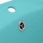 vidaXL Lavabo lujoso con rebosadero cerámica verde claro 58,5x39cm vidaXL Lavabo lujoso con rebosadero cerámica verde claro 58,5x39cm