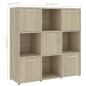 vidaXL Estantería madera contrachapada color roble Sonoma 90x30x90 cm vidaXL Estantería madera contrachapada color roble Sonoma 90x30x90 cm