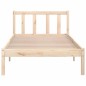 vidaXL Estructura de cama madera maciza de pino 90x200 cm