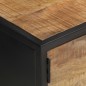 vidaXL Mueble de TV puerta tallada madera de mango rugosa 130x30x40 cm