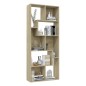 vidaXL Estantería madera contrachapada color roble Sonoma 67x24x161 cm vidaXL Estantería madera contrachapada color roble Sonoma 67x24x161 cm