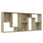 vidaXL Estantería madera contrachapada color roble Sonoma 67x24x161 cm vidaXL Estantería madera contrachapada color roble Sonoma 67x24x161 cm