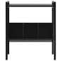 vidaXL Estantería de 2 niveles madera de ingeniería negro 52x28x59 cm vidaXL Estantería de 2 niveles madera de ingeniería negro 52x28x59 cm
