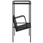 vidaXL Estantería de 2 niveles madera de ingeniería negro 52x28x59 cm vidaXL Estantería de 2 niveles madera de ingeniería negro 52x28x59 cm