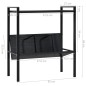 vidaXL Estantería de 2 niveles madera de ingeniería negro 52x28x59 cm vidaXL Estantería de 2 niveles madera de ingeniería negro 52x28x59 cm