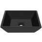 vidaXL Lavabo cuadrado de cerámica negro 41,5x41,5x12 cm vidaXL Lavabo cuadrado de cerámica negro 41,5x41,5x12 cm