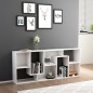 vidaXL Estantería librería madera contrachapada blanco 67x24x161 cm vidaXL Estantería librería madera contrachapada blanco 67x24x161 cm