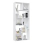 vidaXL Estantería librería madera contrachapada blanco 67x24x161 cm vidaXL Estantería librería madera contrachapada blanco 67x24x161 cm