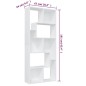 vidaXL Estantería librería madera contrachapada blanco 67x24x161 cm vidaXL Estantería librería madera contrachapada blanco 67x24x161 cm