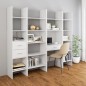 vidaXL Estantería librería madera contrachapada blanco 60x35x180 cm vidaXL Estantería librería madera contrachapada blanco 60x35x180 cm