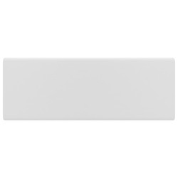 vidaXL Lavabo cuadrado rebosadero cerámica blanco mate 41x41 cm