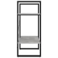 vidaXL Estantería de 2 niveles contrachapada gris hormigón 60x30x70 cm vidaXL Estantería de 2 niveles contrachapada gris hormigón 60x30x70 cm