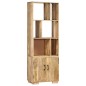 vidaXL Estantería madera maciza de mango 60x35x180 cm vidaXL Estantería madera maciza de mango 60x35x180 cm