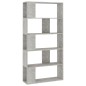 vidaXL Estantería madera contrachapada gris hormigón 80x24x159cm vidaXL Estantería madera contrachapada gris hormigón 80x24x159cm