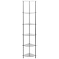 vidaXL Estantería 6 niveles vidrio templado transparente 30x30x160 cm vidaXL Estantería 6 niveles vidrio templado transparente 30x30x160 cm