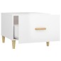 vidaXL Mesa de centro 2 uds madera ingeniería blanco brillo 50x50x40cm vidaXL Mesa de centro 2 uds madera ingeniería blanco brillo 50x50x40cm
