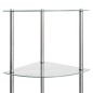 vidaXL Estantería 6 niveles vidrio templado transparente 30x30x160 cm vidaXL Estantería 6 niveles vidrio templado transparente 30x30x160 cm