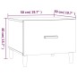 vidaXL Mesa de centro 2 uds madera ingeniería blanco brillo 50x50x40cm vidaXL Mesa de centro 2 uds madera ingeniería blanco brillo 50x50x40cm