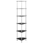 vidaXL Estantería 6 niveles vidrio templado negro 30x30x160 cm vidaXL Estantería 6 niveles vidrio templado negro 30x30x160 cm