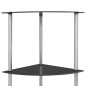 vidaXL Estantería 6 niveles vidrio templado negro 30x30x160 cm vidaXL Estantería 6 niveles vidrio templado negro 30x30x160 cm