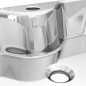 vidaXL Lavabo con orificio para grifo 48x37x13,5 cm cerámica plateado vidaXL Lavabo con orificio para grifo 48x37x13,5 cm cerámica plateado