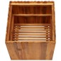 vidaXL Arriate de madera maciza de acacia 50x50x50 cm