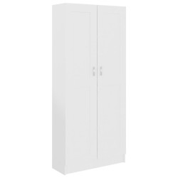 vidaXL Librería de madera de ingeniería blanco 82,5x30,5x185,5 cm