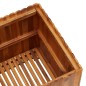 vidaXL Arriate de madera maciza de acacia 50x50x50 cm