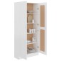 vidaXL Librería de madera de ingeniería blanco 82,5x30,5x185,5 cm vidaXL Librería de madera de ingeniería blanco 82,5x30,5x185,5 cm