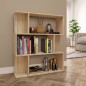 vidaXL Estantería madera contrachapada color roble Sonoma 80x24x96 cm vidaXL Estantería madera contrachapada color roble Sonoma 80x24x96 cm