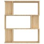vidaXL Estantería madera contrachapada color roble Sonoma 80x24x96 cm vidaXL Estantería madera contrachapada color roble Sonoma 80x24x96 cm