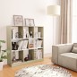vidaXL Estantería madera contrachapada blanco y roble 97,5x29,5x100 cm vidaXL Estantería madera contrachapada blanco y roble 97,5x29,5x100 cm