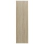 vidaXL Estantería madera contrachapada blanco y roble 97,5x29,5x100 cm vidaXL Estantería madera contrachapada blanco y roble 97,5x29,5x100 cm