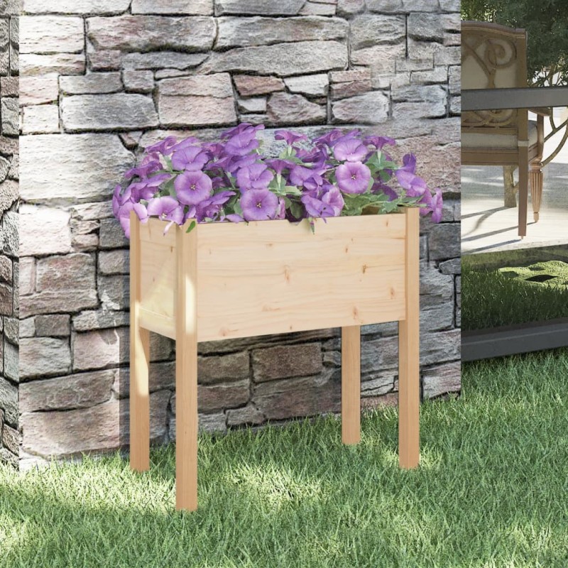 vidaXL Jardinera de madera maciza de pino 70x31x70 cm vidaXL Jardinera de madera maciza de pino 70x31x70 cm