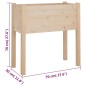 vidaXL Jardinera de madera maciza de pino 70x31x70 cm vidaXL Jardinera de madera maciza de pino 70x31x70 cm